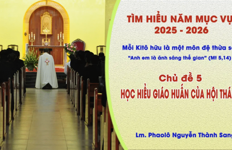 Tìm Hiểu Năm Mục Vụ 2025-2026 – Chủ đề 5: Học Hiểu Giáo Huấn Của Hội Thánh